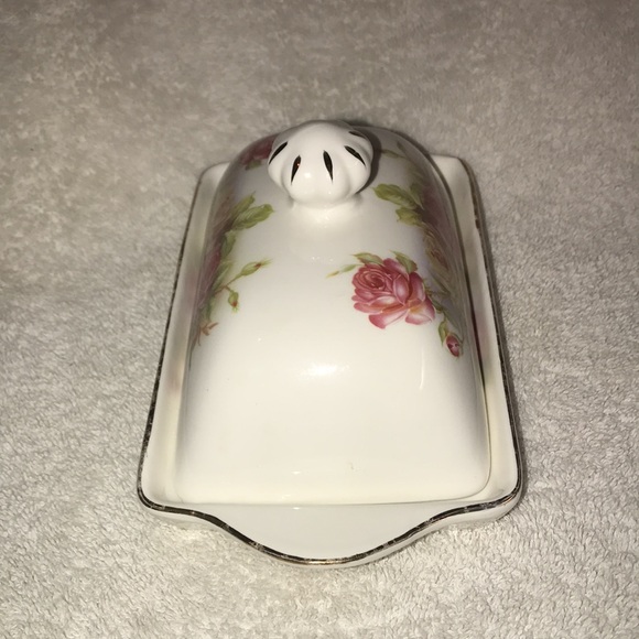 Grace’s Teaware Butter Dish with Pink and Yellow Flowers - Picture 4 of 10